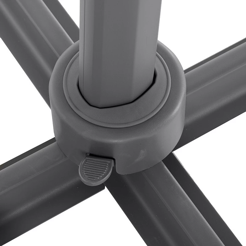 Parasol Décentré Eléa Inclinable Carré Oléfine Anthracite Hespéride 9 Parasol Décentré Eléa Inclinable Carré Oléfine Anthracite Hespéride – Image 7