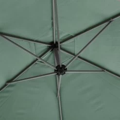 Parasol Décentré Rond Manoa Vert Olive Hespéride -Décoration De Meubles parasol decentre rond manoa vert olive hesperide 4