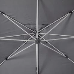 Parasol Déporté Rectangulaire Equador Ardoise Hespéride -Décoration De Meubles parasol deporte rectangulaire equador ardoise hesperide 1 4