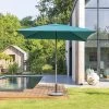 Parasol Droit Carré 2,5x2,5m Soya Bleu Canard Hespéride -Décoration De Meubles parasol droit carre 25x25m soya bleu canard hesperide