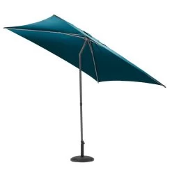 Parasol Droit Carré 2,5x2,5m Soya Bleu Canard Hespéride -Décoration De Meubles parasol droit carre 25x25m soya bleu canard hesperide 2