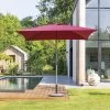 Parasol Droit Carré 2,5x2,5m Soya Bordeaux Hespéride -Décoration De Meubles parasol droit carre 25x25m soya bordeaux hesperide