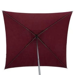 Parasol Droit Carré 2,5x2,5m Soya Bordeaux Hespéride -Décoration De Meubles parasol droit carre 25x25m soya bordeaux hesperide 3