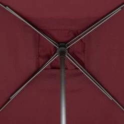 Parasol Droit Carré 2,5x2,5m Soya Bordeaux Hespéride -Décoration De Meubles parasol droit carre 25x25m soya bordeaux hesperide 5
