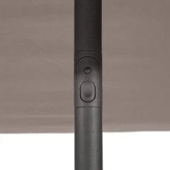 Parasol Droit Carré 2,5x2,5m Soya Taupe Hespéride -Décoration De Meubles parasol droit carre 25x25m soya taupe hesperide 3