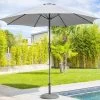 Parasol Droit Rond 2,7m Sisko Ardoise Hespéride -Décoration De Meubles parasol droit rond 27m sisko ardoise hesperide