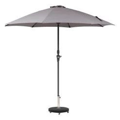 Parasol Droit Rond 2,7m Sisko Ardoise Hespéride 9 Parasol Droit Rond 2,7m Sisko Ardoise Hespéride -Décoration De Meubles parasol droit rond 27m sisko ardoise hesperide 1 1