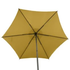Parasol Droit Rond 2,7m Soya Jaune Moutarde Hespéride -Décoration De Meubles parasol droit rond 27m soya jaune moutarde hesperide 4