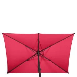 Parasol Mat Central 2x3 M Loompa Grenade Hespéride -Décoration De Meubles parasol mat central 2x3 m loompa grenade hesperide 4
