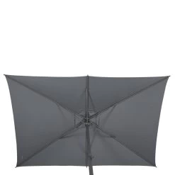 Parasol Mat Central 2x3 M Loompa Ardoise Hespéride -Décoration De Meubles parasol mat central 3 m loompa ardoise hesperide 4