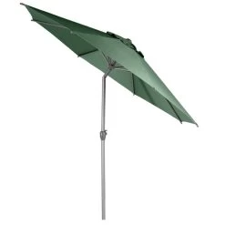 Parasol Mat Central Rond 3m Loompa Olive Hespéride -Décoration De Meubles parasol mat central rond 3m loompa olive hesperide 1 2