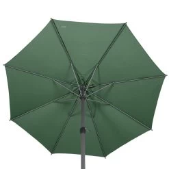 Parasol Mat Central Rond 3m Loompa Olive Hespéride -Décoration De Meubles parasol mat central rond 3m loompa olive hesperide 1 3