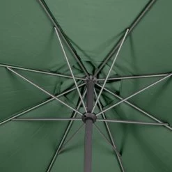 Parasol Mat Central Rond 3m Loompa Olive Hespéride -Décoration De Meubles parasol mat central rond 3m loompa olive hesperide 1 4