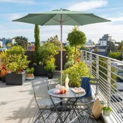 Parasol Rond 2,3m Anzio Vert Olive Hespéride