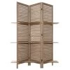 Paravent Bois 3 étagères Bois Atmosphera -Décoration De Meubles paravent bois 3 etageres bois atmosphera