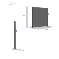 Paravent écran Antao Graphite Hespéride -Décoration De Meubles paravent ecran antao graphite hesperide 1 6