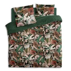 Parure De Lit Forêt Vert Et Motifs 240x220 Atmosphera
