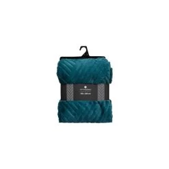 Plaid Géant 180x230 Fourrure Bleu Canard Atmosphera -Décoration De Meubles plaid geant 180x230 fourrure bleu canard atmosphera 2