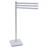 Porte Serviettes 3 Bras Blanc -Décoration De Meubles porte serviettes 3 bras blanc