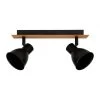 Rampe 2 Spots Atelier Métal Et Bois Ostaria -Décoration De Meubles rampe 2 spots atelier metal et bois ostaria