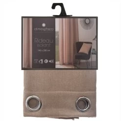 Rideau Isolant Tim Lin 140x260 Atmosphera -Décoration De Meubles rideau isolant tim lin 140x260 atmosphe 2