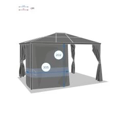 Rideaux De Tonnelle Belize Ardoise Hespéride -Décoration De Meubles rideaux de tonnelle belize ardoise hesperide 2