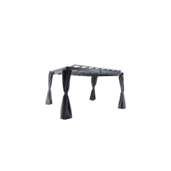Rideaux Opaques Pour Tonnelle Belize 3,8x3m Hespéride -Décoration De Meubles rideaux opaques pour tonnelle belize 38x3m hesperide 2