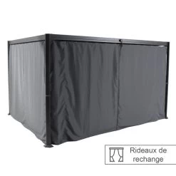 Rideaux Opaques Pour Tonnelle Belize 3,8x3m Hespéride