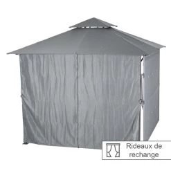 Rideaux Remplacement Tonnelle Ardoise Amalya Hespéride