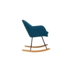Rocking Chair Pera Bleu Canard Atmosphera -Décoration De Meubles rocking chair pera bleu canard atmosphera 4