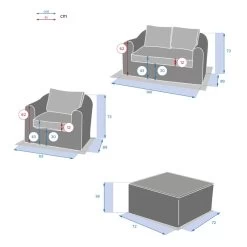 Salon 4 Places Moorea Savana Hespéride 13 Salon 4 Places Moorea Savana Hespéride -Décoration De Meubles salon 4 places moorea savana hesperide 3