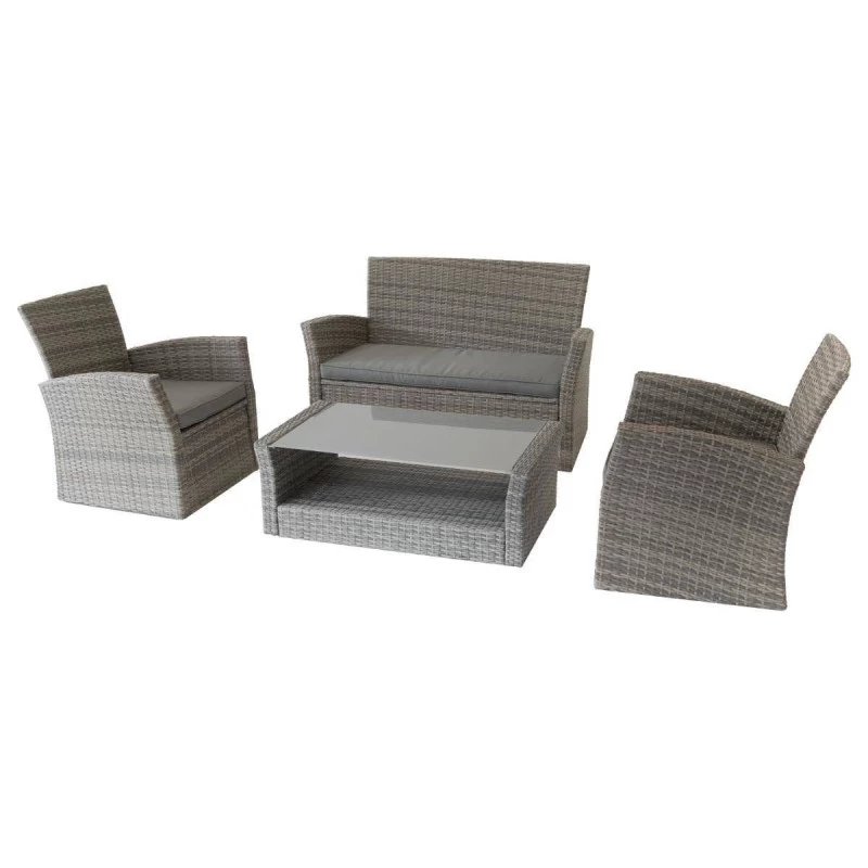 Salon Bora-bora Terre Ombre 4 Places Hespéride 4 Salon Bora-bora Terre Ombre 4 Places Hespéride – Image 2