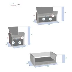 Salon Bora-bora Terre Ombre 4 Places Hespéride 13 Salon Bora-bora Terre Ombre 4 Places Hespéride -Décoration De Meubles salon bora bora terre ombre 4 places hesperide 3