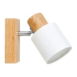 Spot Aria En Bois Et Tissu Blanc Ostaria