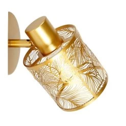 Spot Calathéa Métal Ajouré Doré Ostaria 10 Spot Calathéa Métal Ajouré Doré Ostaria -Décoration De Meubles spot calathea metal ajoure dore ostaria 2