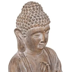 Statue Bouddha Effet Brossé H45 Atmosphera -Décoration De Meubles statue bouddha effet brosse h45 atmosphera 2