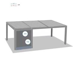 Store Semi-automatique Petit Modèle Pour Tonnelle Majaé Hespéride -Décoration De Meubles store semi automatique petit modele pour tonnelle majae hesperide 2