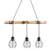 Suspension Indus Barre En Bois 3 Cordons Ostaria