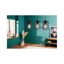 Suspension Rampe Grillage Ubi Noir Ostaria -Décoration De Meubles suspension rampe grillage ubi noir ostaria 3