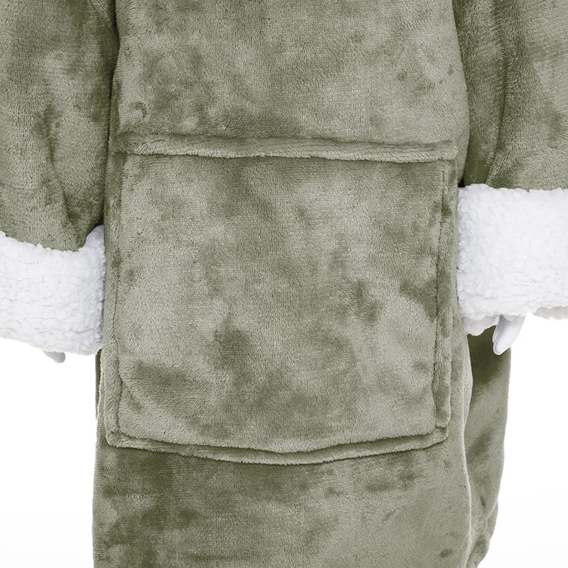 Sweat Plaid à Capuche Dino Vert Enfant Atmosphera 5 Sweat Plaid à Capuche Dino Vert Enfant Atmosphera – Image 3