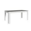 Table à Manger 180cm Blanc Et Gris Béton Gent -Décoration De Meubles table a manger 180cm blanc et gris beton gent