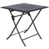 Table Alu Pliante Azua 2 Places Graphite Hespéride -Décoration De Meubles table aluminium azua 2 places noir graphite hesperide
