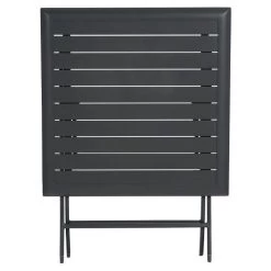 Table Alu Pliante Azua 2 Places Graphite Hespéride -Décoration De Meubles table aluminium azua 2 places noir graphite hesperide 2