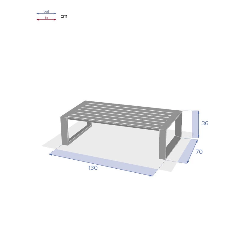 Table Basse Extérieure Allure Blanc Hespéride 5 Table Basse Extérieure Allure Blanc Hespéride – Image 3