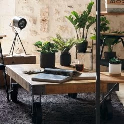 Table Basse Silas Bois Massif Atmosphera -Décoration De Meubles table basse manguier bois massif atmosphera 5