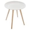 Table Basse Ronde Mileo Blanc Atmosphera -Décoration De Meubles table basse ronde mileo blanc atmosphera