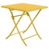 Table Carrée Pliante Greensboro 2p Jaune Moutarde Hespéride -Décoration De Meubles table carree greensboro moutarde hesperide