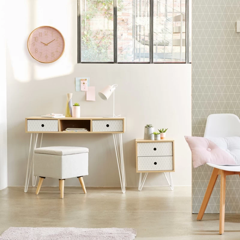 Table De Chevet 2 Tiroirs Effy Atmosphera 4 Table De Chevet 2 Tiroirs Effy Atmosphera – Image 2