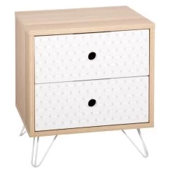 Table De Chevet 2 Tiroirs Effy Atmosphera