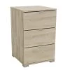 Demeyere Table De Chevet 3 Tiroirs Perfect Naturel